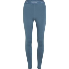 Calvin Klein Kadın Marka Logolu Elastik Bantlı Yüksel Belli Arka Cepli Nem Emici Kumaşlı Günlük Kullanıma Uygun Mavi Tayt 00GWS4L633-5BX
