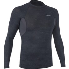 Olaian Erkek Slim Fit Uzun Kollu UV Korumalı Tişört - Siyah - 900