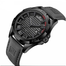 Naviforce Lacivert Deri Kayışlı Analog Kol Saati