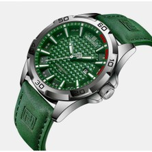 Naviforce Yeşil Deri Kayışlı Analog Kol Saati
