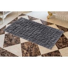 Cotton Box Pamuklu Paspas Fila Koyu Gri 60 x 100 cm