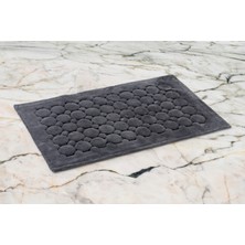 Cotton Box Pamuklu Paspas Pattern Koyu Gri 60 x 100 cm