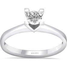 Keops Pırlanta G Renk 0.25 Karat Pırlanta Tektaş Yüzük