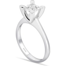 Keops Pırlanta F Renk 1 Karat Pırlanta Tektaş Yüzük - Hrd Sertifikalı