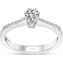 Keops Pırlanta Toplam 0.39 Karat Pırlanta Tektaş Yüzük