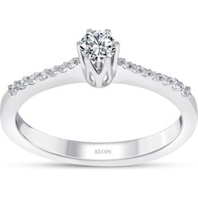 Keops Pırlanta Toplam 0.29 Karat Pırlanta Tektaş Yüzük