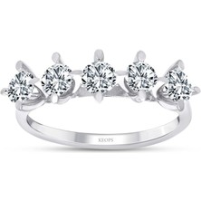 Keops Pırlanta G Renk 0.70 Karat Pırlanta Beştaş Yüzük