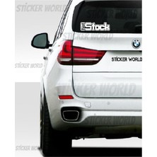 Sticker World Not Stock Sticker Beyaz 15*4 cm