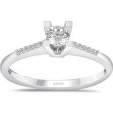 Keops Pırlanta Toplam 0,39 Karat Pırlanta Tektaş Yüzük