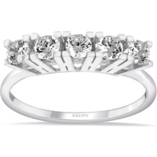 Keops Pırlanta G Renk 0.75 Karat Pırlanta Beştaş Yüzük