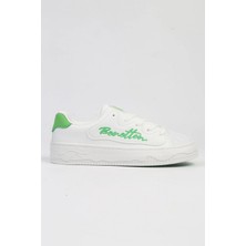 Benetton Platform Beyaz-Yeşil Kadın Ayakkabı BNI-10102