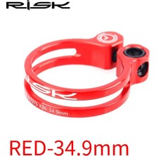 Liangduo Shop 34.9 mm Kırmızı Stil Rısk Ultralight Bisiklet Koltuğu Direği Kelepçesi 3 Renk Alüminyum Alaşımlı Bisiklet Seatpost Kelepçeleri Mtb Koltuk Sıkma Klipsi (Yurt Dışından)