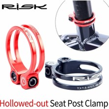 Liangduo Shop 34.9 mm Kırmızı Stil Rısk Ultralight Bisiklet Koltuğu Direği Kelepçesi 3 Renk Alüminyum Alaşımlı Bisiklet Seatpost Kelepçeleri Mtb Koltuk Sıkma Klipsi (Yurt Dışından)