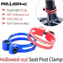 Liangduo Shop 34.9 mm Kırmızı Stil Rısk Ultralight Bisiklet Koltuğu Direği Kelepçesi 3 Renk Alüminyum Alaşımlı Bisiklet Seatpost Kelepçeleri Mtb Koltuk Sıkma Klipsi (Yurt Dışından)