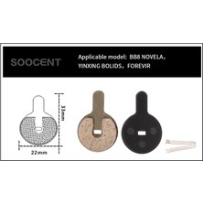 Liangduo Shop 1 Adet Yarı Metal Tarzı Bisiklet Fren Balataları Mtb Bisiklet Hidrolik Disk Fren Balataları Bb8 Kugoo G2 Pro Bisiklet Organik Reçine Fren Balataları Bisiklet Aksesuarları (Yurt Dışından)