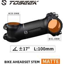 Liangduo Shop Mat Açı 17-100MM Stili Toseek Bisiklet Gidon Ste Alüminyum + Karbon Kök Açısı6 17 Mtb Gidon Kök Mtb Stem Bisiklet Yedek Parçaları (Yurt Dışından)