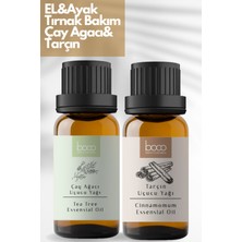 Boco Çay Ağacı & Tarçın Saf Aromaterapi Uçucu Yağı 2' li Set (10 Ml+5 Ml)