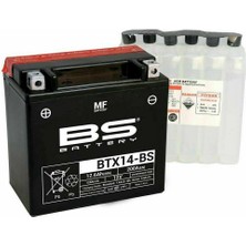 BS Battery BTX14- 2019-2022 Kymco Xciting S 400 Uyumlu Akü Sulu Akü