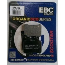 Ebc SFA350 2007-2012 Peugeot Geopolis 250 Uyumlu Arka Fren Balatası (Ajt Kaliper) Organik Balata