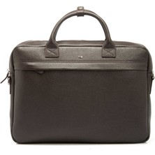 Tergan Kahve Deri Unisex Laptop Çantası - S1LC00002897-A42