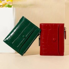 Kecilila 2022 Marka Tasarım Deri Kadın Cüzdan Taş Desen Küçük Cüzdan Alışveriş Bayanlar Pu Fermuarlı Bozuk Para Cüzdanı Carteras Para Mujer (Yurt Dışından)