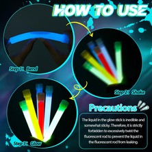 Himarry Karanlıkta Yanan Asılabilir Ip Aparatlı Glow Stick Kolye Glow Stick Lamba 6 Adet 6 Renk 15 cm