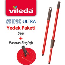 Vileda Spino Ultra Yedek Sap + Başlık Paketi-Tekil