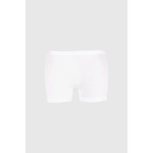 Ceylanoğlu 4'lü Bayan Likralı Mini BOXER-234 Beyaz
