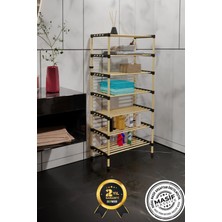 Seowood Ahşap 7 Katlı Ayakkabılık Çok Amaçlı Modüler Raf  57 cm Genişlik