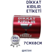 Netsan Etiket Parlak Kırılır Etiketi 7X8CM