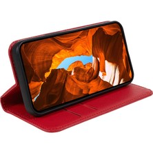 LR Joyful Xiaomi 14 Çapraz Doku Manyetik Otomatik Kapanan Damla Korumalı Telefon Kapağı (Yurt Dışından)