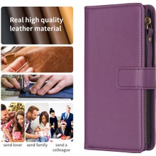 LR Joyful Xiaomi Redmi Note 13 5g Deri Telefon Kılıfı Cüzdan Stand Flip Cover Zipper Cep (Yurt Dışından)