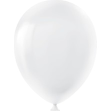 Kikajoy Eko Beyaz Pastel Balon 10" 100'LÜ