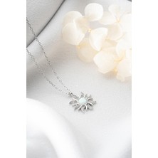 Gümüşistan 925 Ayar Gümüş Opal Güneş Kolye