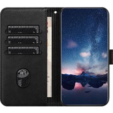 Seashell Digital Samsung Galaxy A71 4g SM-A715 Deri Kasa Cüzdan Stand Baskılı Telefon Kapak Black (Yurt Dışından)