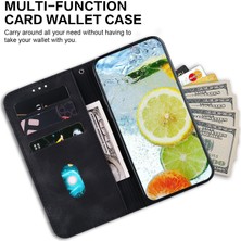 Seashell Digital Samsung Galaxy Için M34 5G/F34 5g Çift 8 Şekilli Baskı Telefonu Kapağı Deri Cüzdan Standı Case-Black (Yurt Dışından)