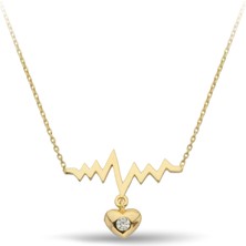 ÇGK KUYUMCULUK Kalp Atışı Altın Kolye KLYCGK093