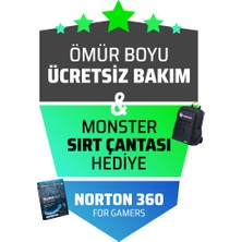 Monster Tulpar T7 V20.7.2 Intel Core i7 12650H 32 GB RAM 1 TB SSD 8 GB RTX 4060 FreeDOS 17,3" FHD 144 Hz Oyun Bilgisayarı