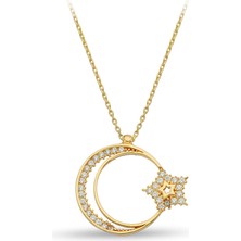 ÇGK KUYUMCULUK Ay Yıldız Altın Kolye KLYCGK107
