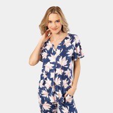 Türen Patlı Örme Kısa Kol Pijama Takımı