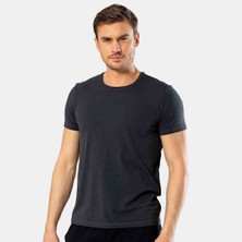 Cacharel Erkek Bisiklet Yaka Likralı T-Shirt