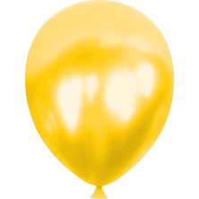 Kikajoy Eko Sarı Metalik Balon 10" 100'LÜ