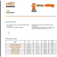 Bahco Kamp Baltası HGPS-0.6-360