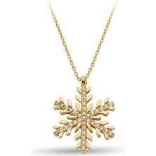 ÇGK KUYUMCULUK Kar Tanesi Altın Kolye KLYCGK119