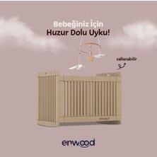 Enwood Algol Modüler Mdf Sallanan Beşik Safir Meşe (Iç Yatak Ölçüsü 60X100)