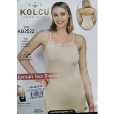 Kolcu Ince Askılı Dantelli Likralı Atlet KB2521-TEN