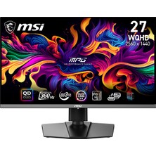 MSI 26.5” MPG 271QRX QD-OLED 2560x1440 (WQHD) 16:9 FLAT QD-OLED 360HZ 0.03MS FREESYNC PREMIUM PRO GAMING MONITOR