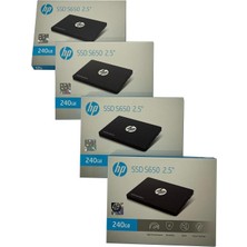 Hp S650 Ssd 2,5" 240 GB 450/560MB 4'lü Paket (MODEL:345M8AA)