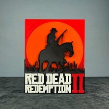 Red Dead Redemption Logo Figür - Koleksiyonluk Parça