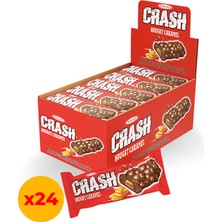 Tayaş Crash Nuga Karamelli Pirinç Patlaklı Bar Kutu 40 Gram x 24 Adet Kutulu